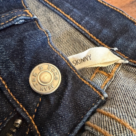 rag & bone Dark Blue Straight Leg Jeans - Picture 6 of 8